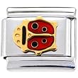 Gold Ladybug Italian Charm