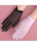15 Denier Stretch Sparkle Sheer Tricot Shortie with gathered hem Bridal Wedding Formal Prom Gloves