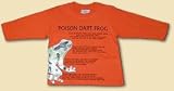 Spudz Poison Dart Frog Tee, orange size 4