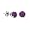 Damen Ohrringe 14 Karat (585) Wei?gold Lila Amethyst 2 Karat