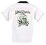 Wicked Wrenches Bowling Shirt White & Black Classic