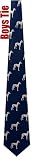 Greyhound by Kay Nine Design navy blue polyester boys ties