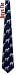 Greyhound by Kay Nine Design navy blue polyester boys ties