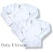 Infant Shirt ~ Gerber Side Snap Shirts ~ 2-Pack White Long Sleeve
