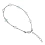bda013 Made with Swarovski Elements� Clear Crystal .925 Sterling Silver Anklet 9" 9.5" 10" Ankle Bracelet With Lobster Clasps