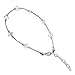 BDA013 .925 Sterling Silver Clear Genuine Crystals