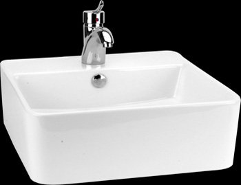 Square Sinks Bathroom White Vessel Sink