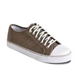 Mantaray- Grey herringbone canvas trainers