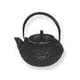 Black Hobnail Cast Iron Teapot with Trivet, 40 Oz Capacity