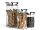 Bodum Glass Canister Set with Stainless Steel Lids 3-pc. by Bodum