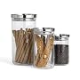 Bodum Yohki Glass Canister Set with Stainless Steel Lids 3-pc.