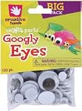 Fibre Craft Glue On Wiggle Eyes 5mm 30mm 120/Pkg Black 90842, 3 Item(s)/Order
