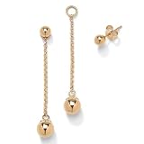 14k enhance-hers Ball Earrings