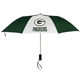 NFL Green Bay Packers 42'' Green-White Folding Automatic Umbrella