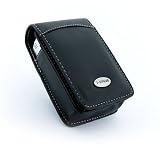 i-nique (Leica D-Lux 3) traditional Napa leather digital camera case - Black