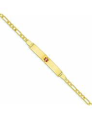 14K Gold Medical Jewelry Bracelet 8 Inches