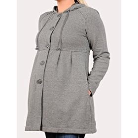 Motherhood Maternity: Babydoll Fleece Maternity Coat