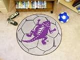 Texas Christian TCU Horned Frogs NCAA 29 Round Soccer Ball Area Rug Floor Mat