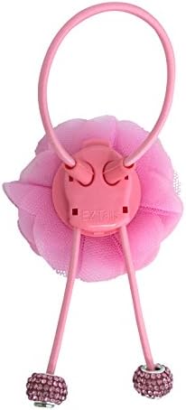 EZ TAILS Ponytail Holder (Pink Flower)
