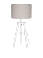 J-LINE Lámpara De Mesa Blanco