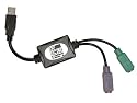 Adesso PS/2 to USB Adapter, connects 2 PS/2 connectors to 1 USB port/hub (ADP-PU21 )