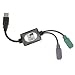 Adesso PS/2 to USB Adapter, connects 2 PS/2 connectors to 1 USB port/hub  (ADP-PU21 )