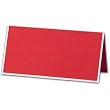 White Bordered Flame Red Place Cards