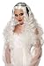 Gothic Princess Wig in White Some use it for Mae West Saloon Girl Costume Wig (Does not include Gothic Headpiece)