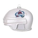 Colorado Avalanche NHL Glass Hockey Helmet Ornament (3)"