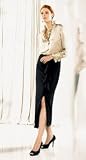 LONG SIDE RUFFLE SKIRT