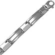 14Kt White Gold Modern Men's Bracelet