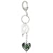 Murano Glass Pink Heart Keychain