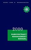 Review Harcourt  / 2000 Subcontract Management Manual