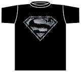  : Superman Barbed Wire Black T-shirt