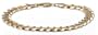 14k Yellow Gold 9.7mm Italian Curb Chain Bracelet, 9"