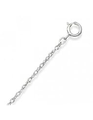 MMA Silver - 24 inch Rhodium Plated Light Rope Chain Necklace