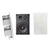 Pyle PDIW67 6 1/2-Inch Two Way In Wall Enclosed Speaker with Directional Tweeter