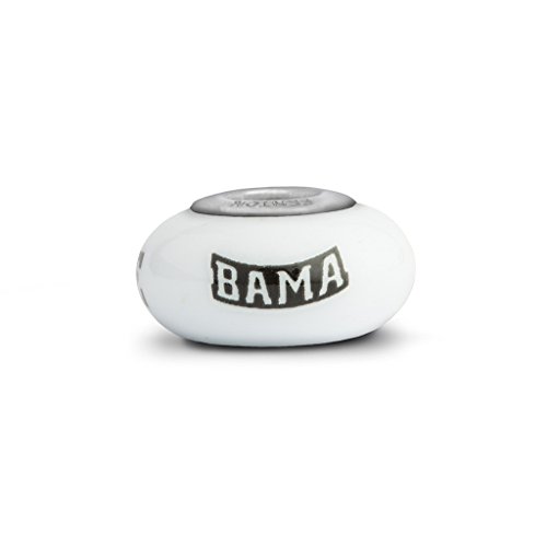 Alabama Crimson Tide Small Glass Bead Fits Most European Style Bracelets