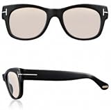 TOM FORD CARY TF58 B5 BLACK PLASTIC BROWN LENS SUNGLASSES