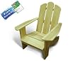 Lohasrus Kids Patio Chair 15004 - Non-toxic Clear Stained Fir, for ages 2 to 5, Free Drawing Book, 30% off