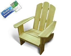 Lohasrus Kids Patio Chair 15004 - Non-toxic Clear Stained Fir, for ages 2 to 5, Free Drawing Book, 30% off