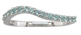 14KW Paraiba Tourmaline Wave Stacking Band