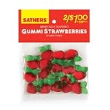 Sathers Gummi Strawberries Candy 2.5 Oz - 12 Ea