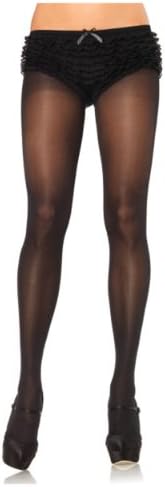 Leg Avenue Opaque Sheer To Waist Tights WIth Cotton Crotch