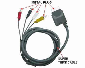 XBOX 360 S-VIDEO AV CABLE WITH OPTICAL OUTPUT