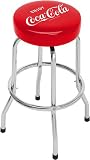 Enjoy Coca Cola Single Ring Non-Swivel Standard Barstool