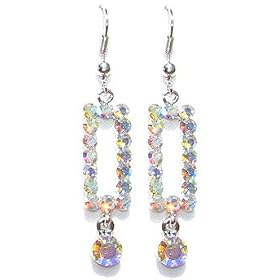 S-Squared Austrian Crystal Earrings