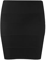 New Ladies Ribbed Bandage Zip Skirt Womens Bodycon Panel Skirt UK 8 10 12 14