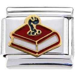 Bookworm Italian Charm