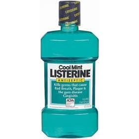 Listerine Antiseptic Mouthwash, Cool Mint, 33.8-Ounce Bottle